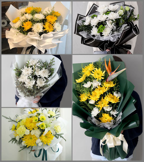 江苏无锡江阴市南闸街道观山村白事花束代送